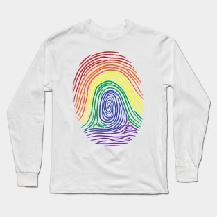 Fingerprint LGBT Long Sleeve T-Shirt